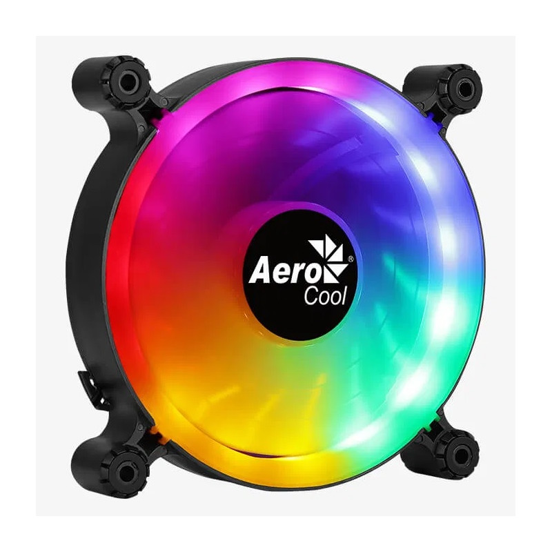 ventola 120x120 aerocool spectro 12 frgb nero [aeropgs-spectro-frgb]