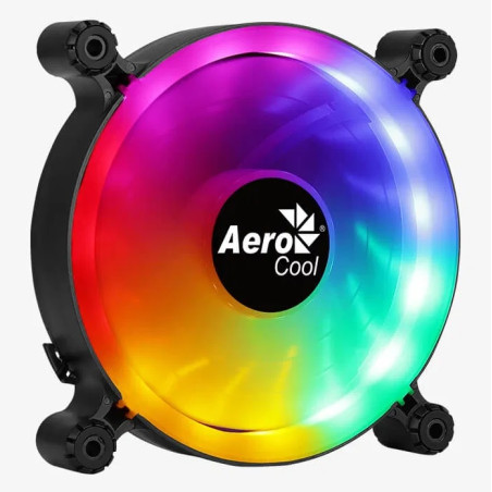 ventola 120x120 aerocool spectro 12 frgb nero [aeropgs-spectro-frgb]