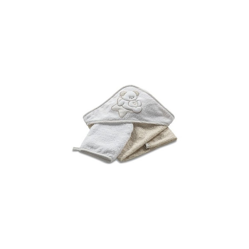 set asciugamano italbaby 3pz avorio [050.4150.376]