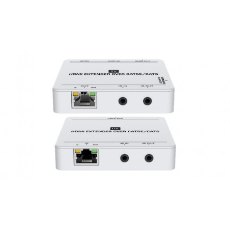 extender hdmi level one cat.5/6 4k 50 m bianco [hve-9007]