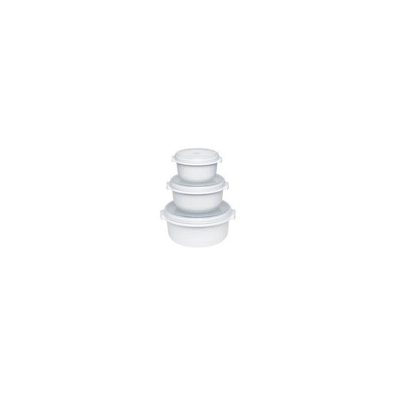 set pentole emsa microfamily starterset per microonde bianco 3pz