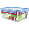 contenitore per alimenti emsa clip e close rettangolare 3.7l blu