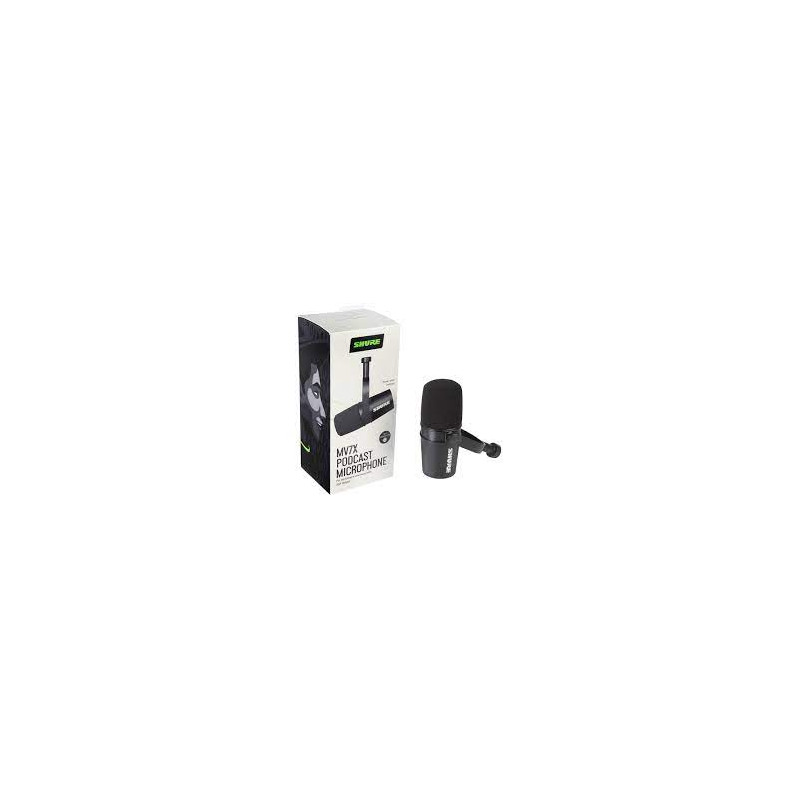 microfono shure mv7-x da studio nero [mv7x]