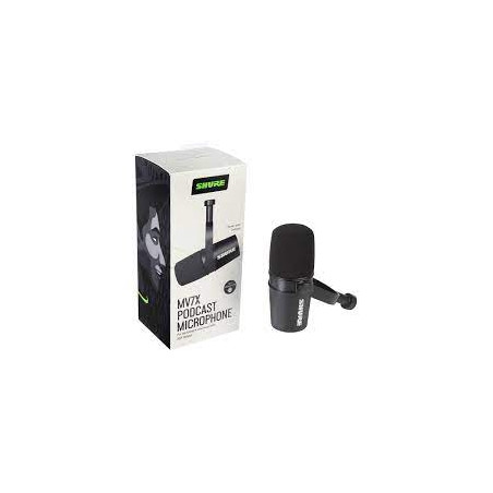 microfono shure mv7-x da studio nero [mv7x]