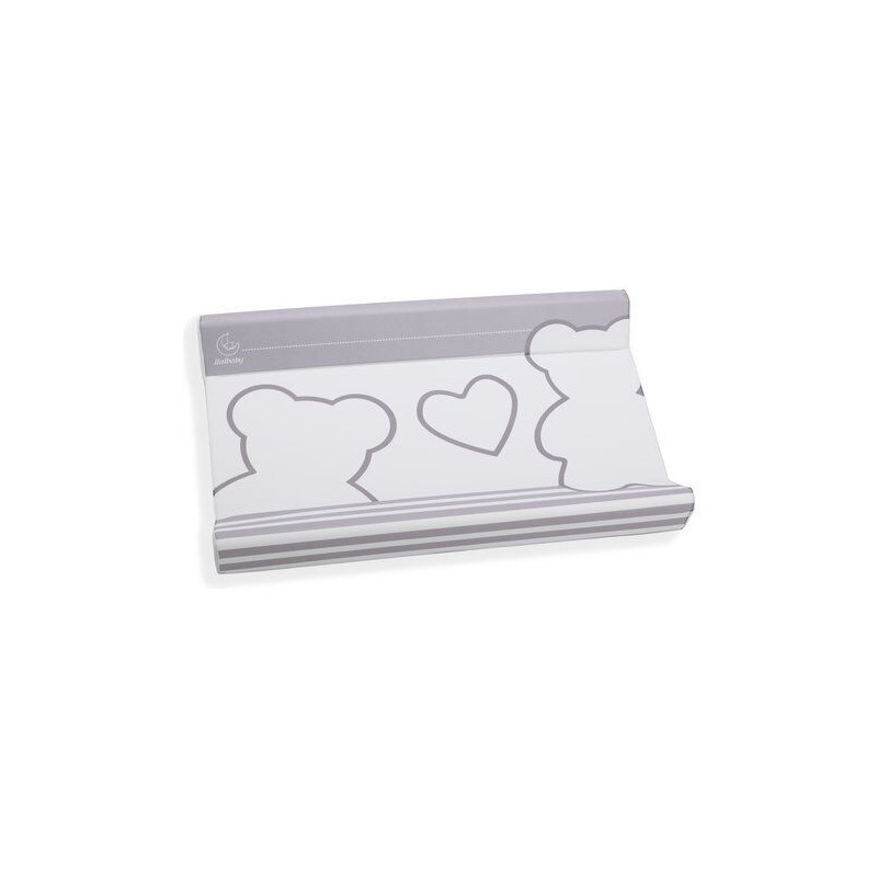 materassino fasciatoio italbaby matisse in pvc morbido 81x49cm grigio