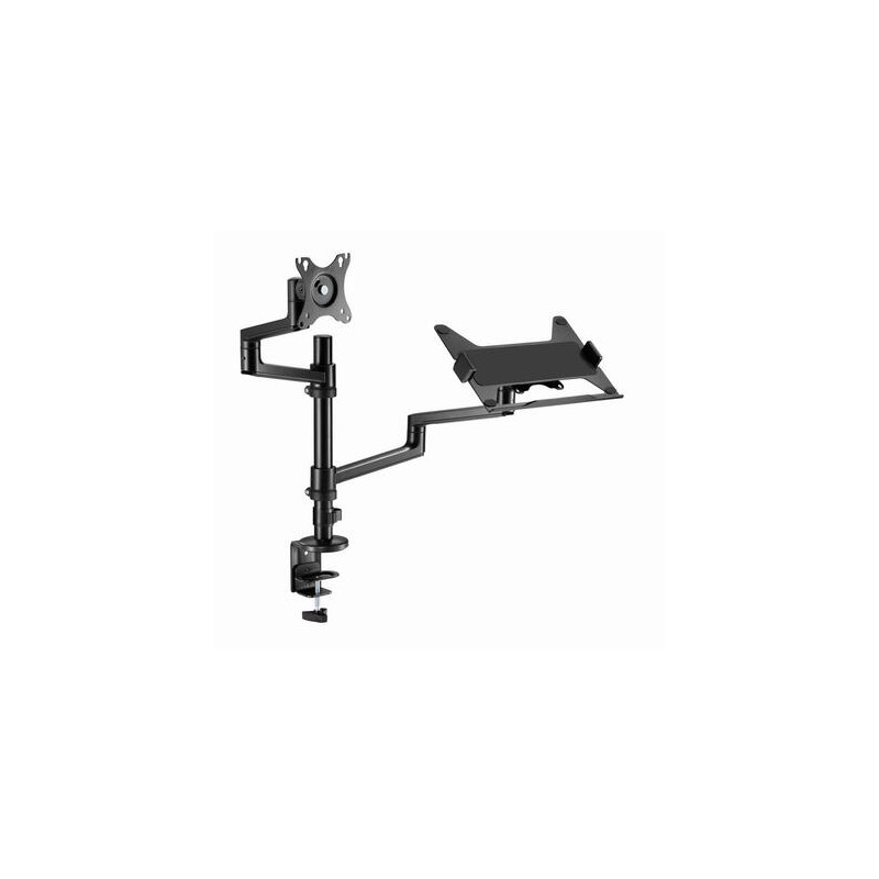 supporto da scrivania gembird braccio per monitor e laptop 17''-32"