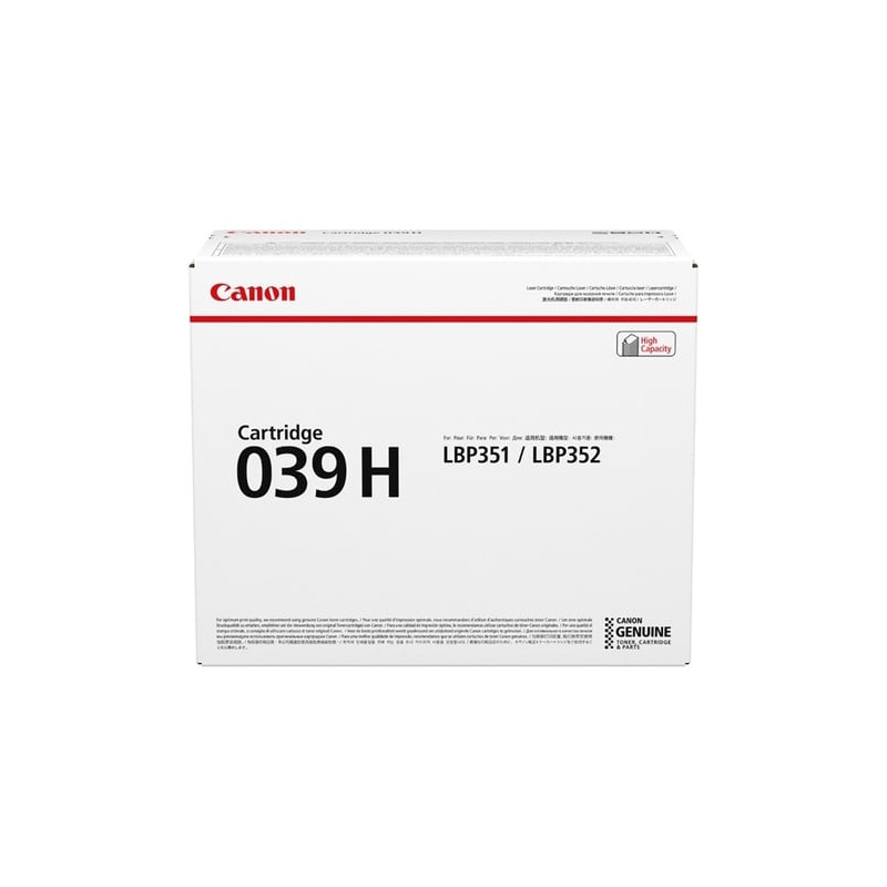 Cartuccia canon 039 h nero [0288c001]