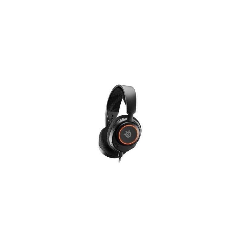 cuffie steelseries arctis nova 3 da gioco cablato con microfono nero