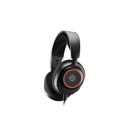 cuffie steelseries arctis nova 3 da gioco cablato con microfono nero