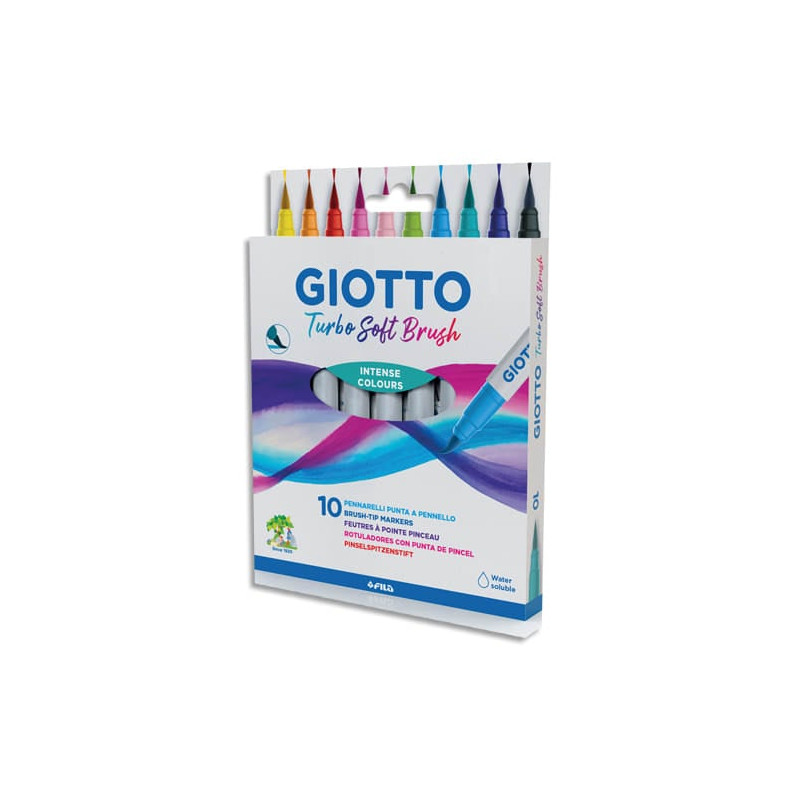 pennarelli giotto astuccio punta morbida multicolore 10pz