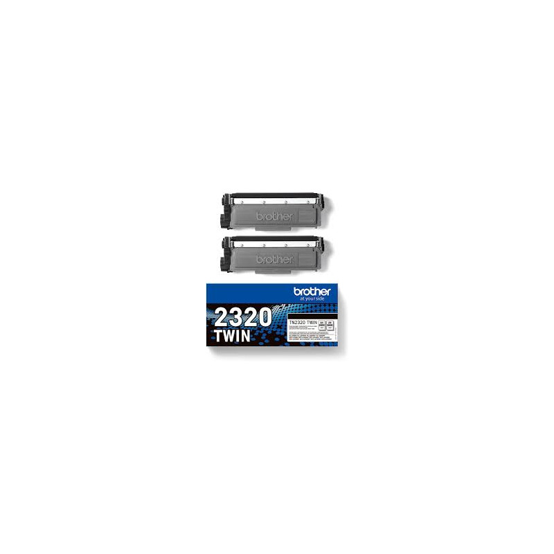 toner brother tn-2320twin 2600pagine nero 2pz [tn2320twin]