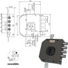 serratura moia serratura sic.triplice sx cil.a454 4 chiavistelli
