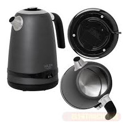 bollitore elettrico adler ad 1295 senza fili 1,7l/2200w/grigio [hkadlczad1295g0]