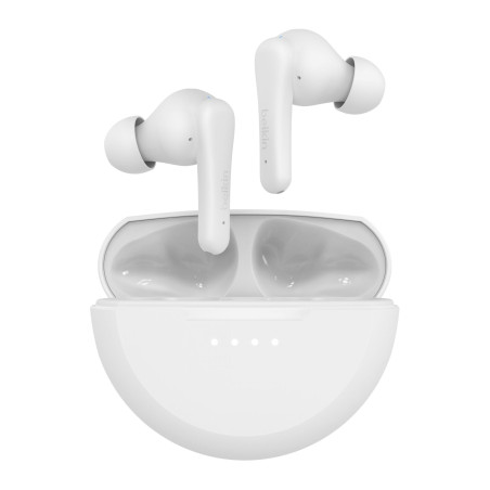 auricolari belkin soundform rhythm true wireless bluetooth 5.3 bianco