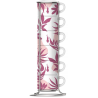 set tazzine caffe' bialetti primavera 90ml rosa 6pz [29596]
