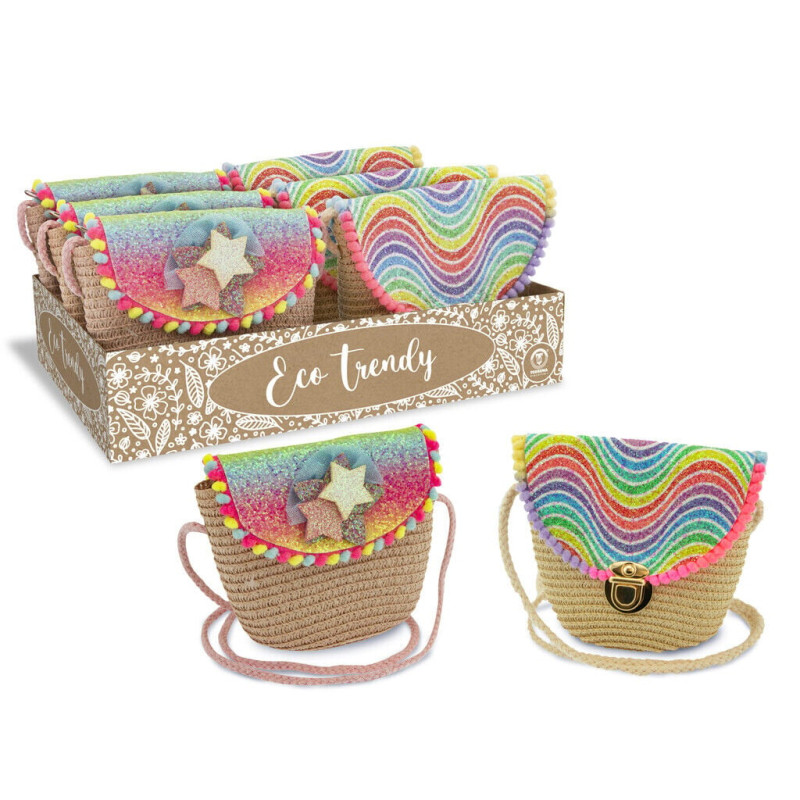 eco bag arcobaleno teorema con tracolla 2mdl