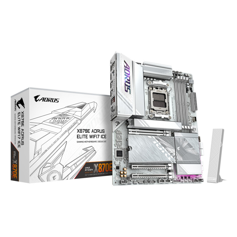scheda madre amd gigabyte x870e aorus elite wifi7 ice am5 atx 4x