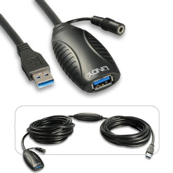 Cavo usb lindy 3.0 active extension 10m [43156]