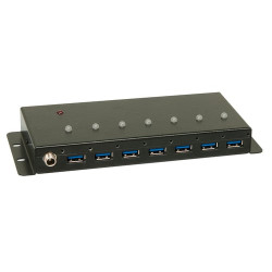 Hub usb lindy 3.0 industrie 7 porte [43128]