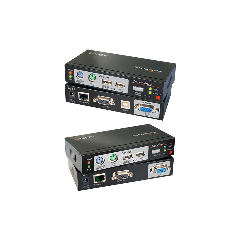 Extender kvm lindy ca5 extend combo usb-ps/2 vga bis 300m [39378]