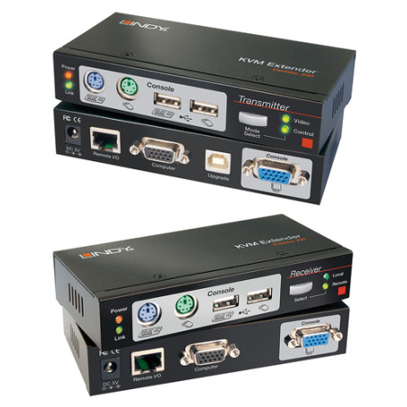 Extender kvm lindy ca5 extend combo usb-ps/2 vga bis 300m [39378]