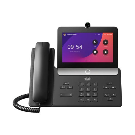 videotelefono cisco 8875 7" 1920x1080p/30fps nero antracite