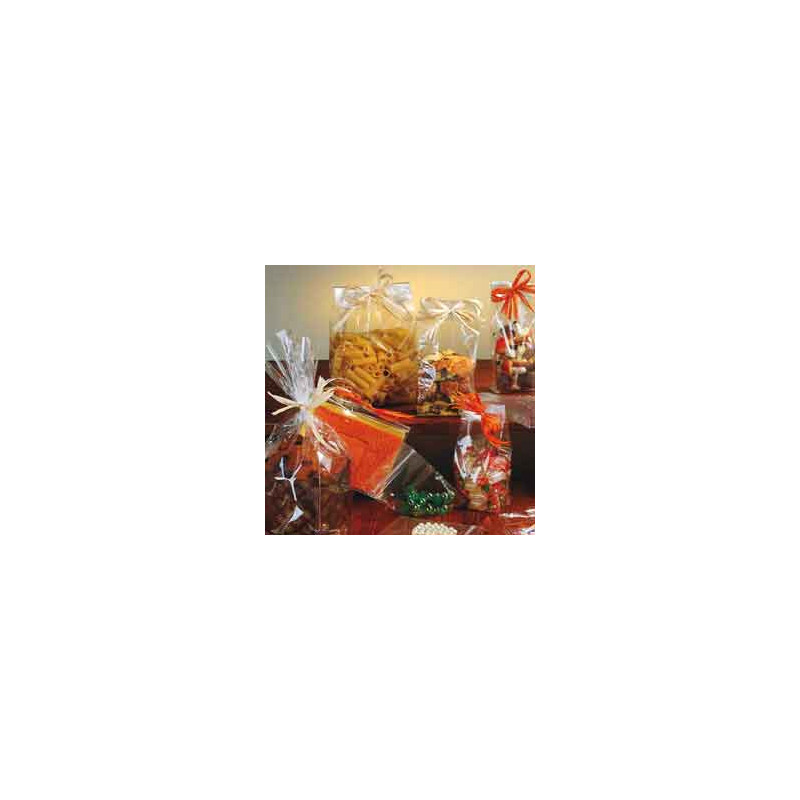 100 buste regalo crystal trasparente 20x35cm [u-010tnn 20x35]