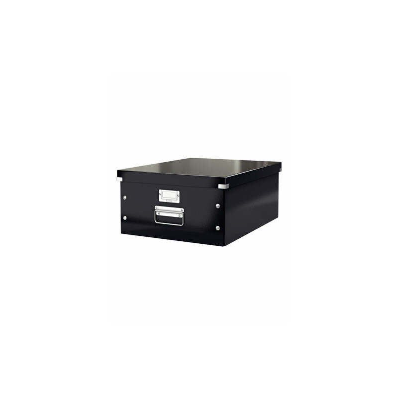 scatola archivio con maniglie leitz grande clickstore nero metal