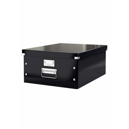 scatola archivio con maniglie leitz grande clickstore nero metal