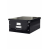 scatola archivio con maniglie leitz grande clickstore nero metal