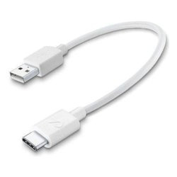 cavo usb cellular line cavo usbdatactrusbscw bianco 15 cm type c