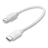 cavo usb cellular line cavo usbdatactrusbscw bianco 15 cm type c