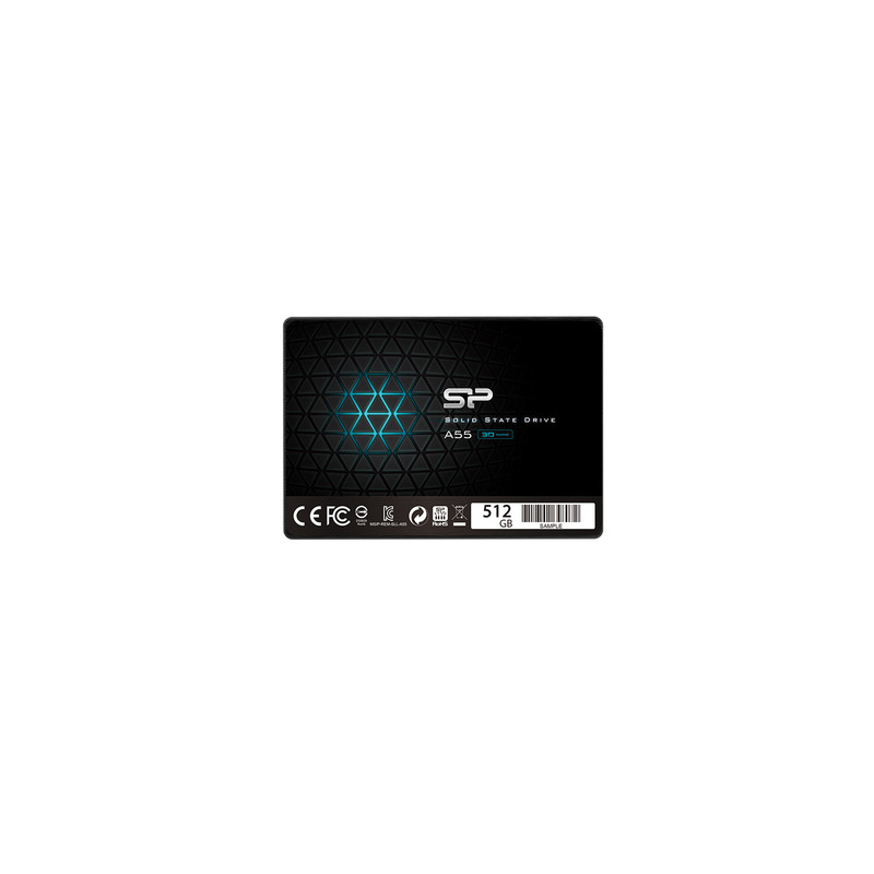 ssd 512gb silicon power 2,5" sata iii a55 7mm full cap, bl [sp512gbss3a55s25]