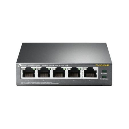 switch tp-link 5p gigabit di cui 4p poe 56w poe power supply