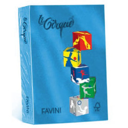 Carta in risma colorata favini 500 fogli a3 80gr lecirque azzurro