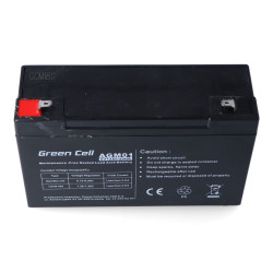 batteria gruppo di continuita' green cell agm 6v 12ah