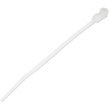 fascette fermacavi startech.com con foro per vite 10cm 100 pz. [cbmzts10n4]