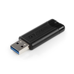 Pen drive 16gb verbatim usb 3.0 pinstripe nero