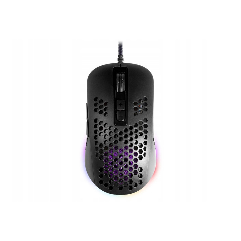 mouse defender shepard gm-620l rgb 7" 12800 dpi nero
