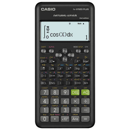 calcolatrice scientifica casio 77x162x14 mm nero [fx570esplus2]