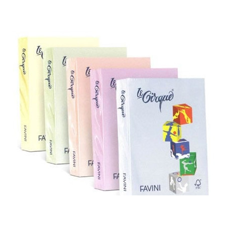 Carta in risma colorata favini 500 fogli a3 80gr lecirque giallo