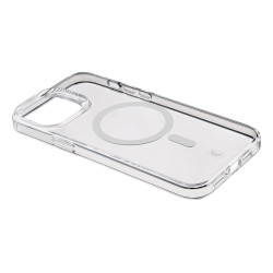 custodia cellularline gloss mag per iphone 15 pro trasparente