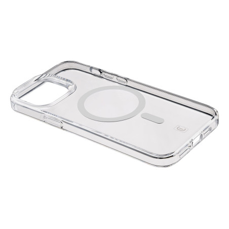custodia cellularline gloss mag per iphone 15 pro trasparente