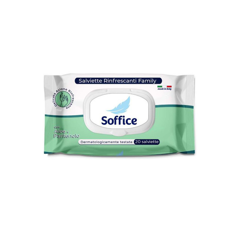 salviette detergenti soffice family milleusi aloe per bambino 20pz