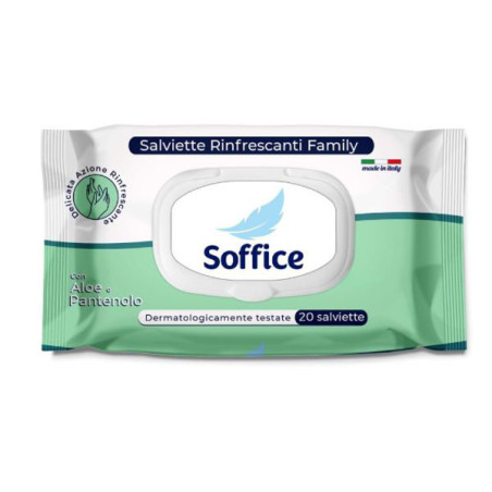 salviette detergenti soffice family milleusi aloe per bambino 20pz