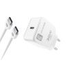 caricabatterie da rete cellularline per iphone 15 30w cavo usb-c