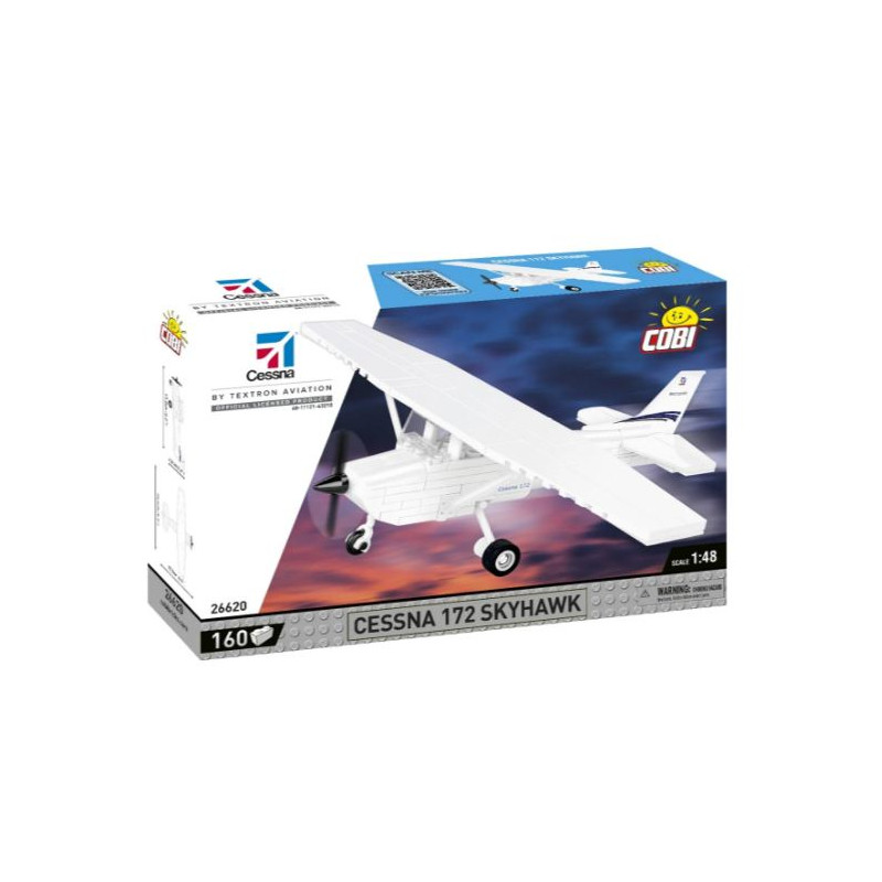 set da costruzione cobi cobi-26620 cessna 172 skyhawk 1:48 160