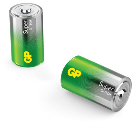 pile alcaline gp batteries super d mono lr20 1.5v 2pz [gpsup13a142c2]