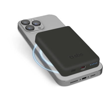 batteria portatile sbs powerbank magnetico 5000mah nero [tebb5000mag1ck]