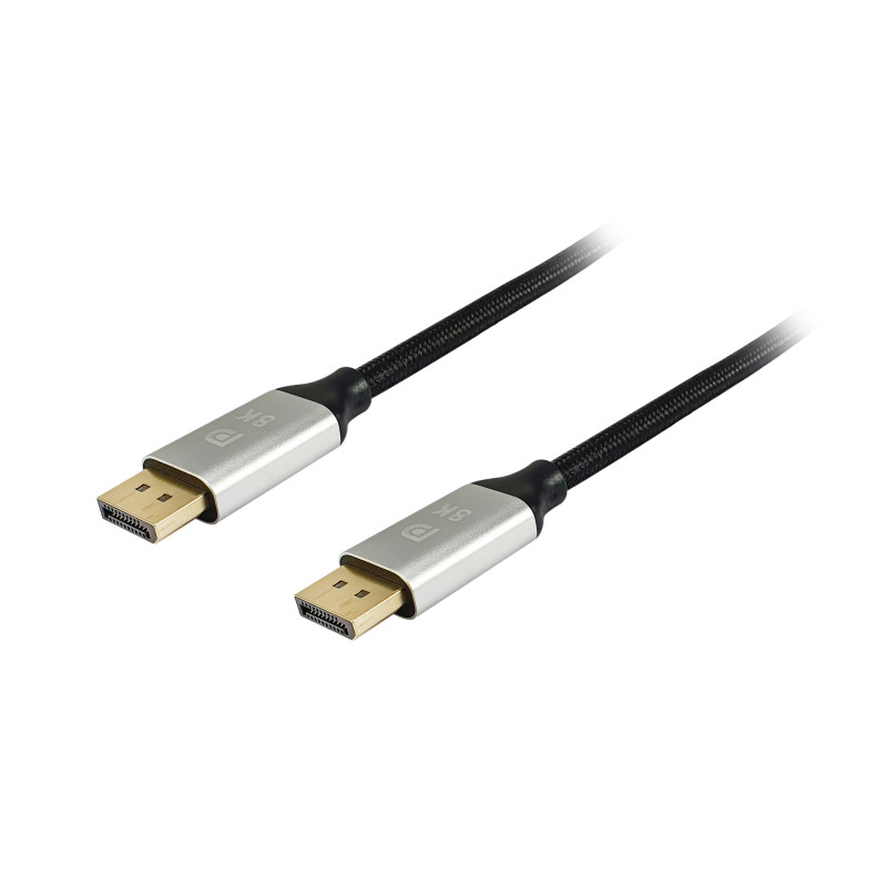cavo displayport equip premium displayport 1.4 m/m 5m argento/nero